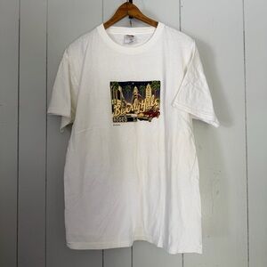 Vintage Beverly Hills California T-Shirt Mens Adult Large White